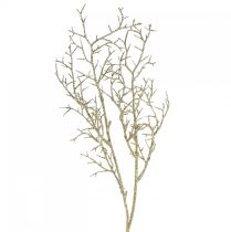 Decorative branch with glitter Christmas branch in gold L55cm