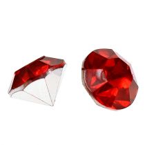 Acrylic diamonds 8mm red 50g