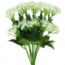 Dill blooming, artificial herbs, decorative plant green, white 49cm 9pcs