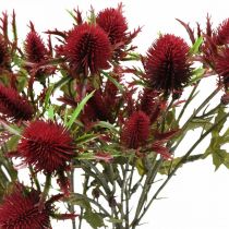 Product Thistle Artificial Flower Red Burgundy 10 Flower Heads 68cm 3pcs