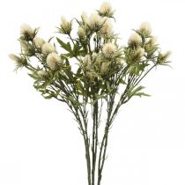 Product Thistle artificial deco branch cream 10 flower heads 68cm 3pcs