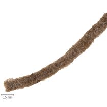 Product Brown wool cord, 55m decorative string for floristry and crafts