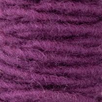 Product Wool cord, purple, 55m decorative twine for floristry and crafts