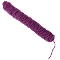 Product Wool cord, purple, 55m decorative twine for floristry and crafts