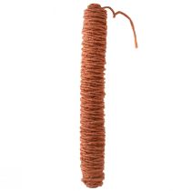 Wick thread wool cord, felt cord wool red-brown L55m
