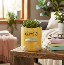 Product Cylindrical Decorative Ceramic Duck Vase for a Stylish Home, 13cm, 2 Pieces