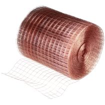 Product Copper-plated wire mesh 35cm x 100m for DIY projects