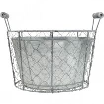 Product Wire basket pot for planting, spring basket, metal, Ø26cm