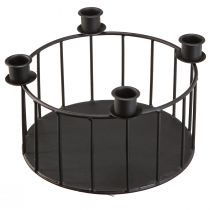 Product Wire basket metal decorative basket candle holder black Ø23.5cm
