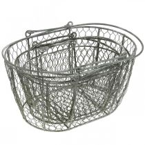 Product Wire basket, Easter basket, decorative basket metal L32/28.5/25cm set of 3