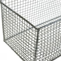 Wire basket, wall basket, plant basket Shabby Chic L38/32cm set of 2