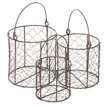 Product Wire basket set ideal for use in the kitchen or garden, 25cm, 1 set
