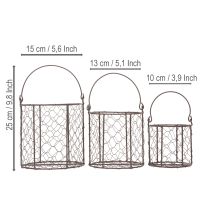 Product Wire basket set ideal for use in the kitchen or garden, 25cm, 1 set