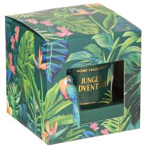 Product Scented candle in a glass vessel Cucumber-Eucalyptus candle Green Ø7cm