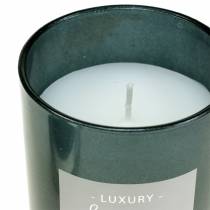 Scented candle in glass anthracite Ø7cm H8.5cm 1pc