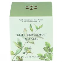 Product Scented candle in glass bergamot lime basil Ø7.5cm H8.5cm