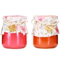 Product Scented candles in glass butterfly gold spring H7cm 2pcs
