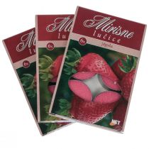 Product Scented candles strawberry, tealight scent, room scented candle Ø3.5cm H1.5cm 18 pieces