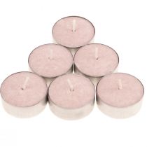 Scented candles chocolate cherry blossom, tea lights scented Ø3.5cm H1.5cm 18 pieces