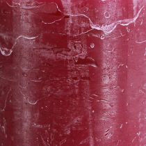 Product Solid-color pillar candles Berry Purple 70x120mm 4-pack - Perfect for table decorations &amp; celebrations