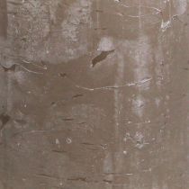 Product Solid-colored brown pillar candles 60×80 mm, set of 4. Rustic decorative candles for a cozy atmosphere.