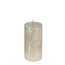 Product Solid colored candles platinum 50x100mm 4pcs
