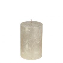 Product Solid colored candles platinum 60x100mm 4pcs