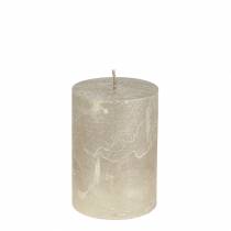 Product Solid colored candles platinum 70x100mm 4pcs