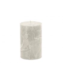 Product Solid colored candles gray 60x100mm 4pcs