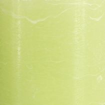 Product Solid-color pillar candles, lime green, 85×150mm, set of 2, high-quality candles for home ambiance &amp; decoration