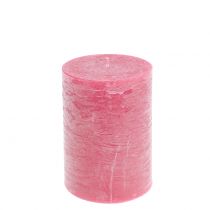 Product Pink pillar candles 85x120mm, set of 2 - High-quality, solid-colored candles for weddings, decorations &amp; more