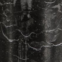 Product Black pillar candles, solid color, 70×120mm, set of 4 - Rustic decorative candles for stylish table decoration &amp; ambience