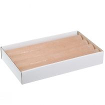 Product Solid coloured candles table candles apricot 34x240mm 4 pcs