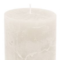 Product Solid-colored candles white 50x100mm 4 pcs