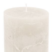 Product Solid colored candles white 60x100mm 4pcs