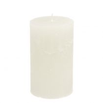 Product Solid colored candles white 85x150mm 2pcs