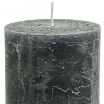 Product Solid coloured candles anthracite various sizes