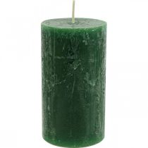 Solid Colored Candles Dark Green Pillar Candles 60×110mm 4pcs