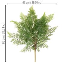 Product Artificial fern branch, multiple branches, green, 68cm