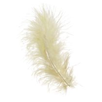 Product Real feathers for crafting in light yellow 5cm – 10cm 20g