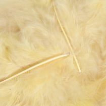 Product Real feathers for crafting in light yellow 5cm – 10cm 20g