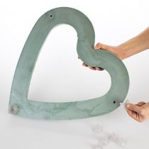 Product Floral foam heart open floral material green 38cm 2 pcs wedding decoration