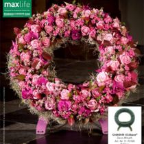 Floral foam wreath with stand Ø50cm
