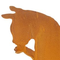 Product Decorative rusted metal cat ornament, rust decoration for hanging, 24.5cm