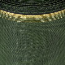 Product Elegant dark green moiré wreath ribbon, 125mm with gold pearl edge, mourning ribbon, wedding decoration, bow ribbon
