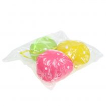 Product Egg plastic colorful 15cm for hanging 3 pieces