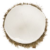 Product Easter nest bowl in egg shape for spring decoration 11cm 4pcs