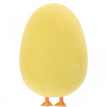Product Easter Egg with Legs Yellow Decorative Figure Egg Easter Decoration H13cm 4 Pcs