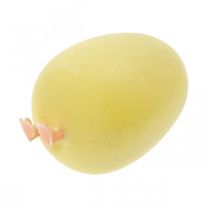 Product Easter Egg with Legs Yellow Decorative Figure Egg Easter Decoration H13cm 4 Pcs