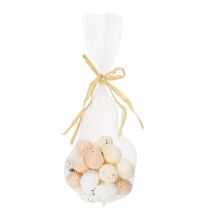 Product Decorative Easter eggs with a speckled surface for spring arrangements, 3cm, 24 pieces